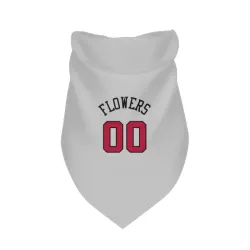 Chicago Bulls Trentyn Flowers White Pet Bandana for Dog & Cat