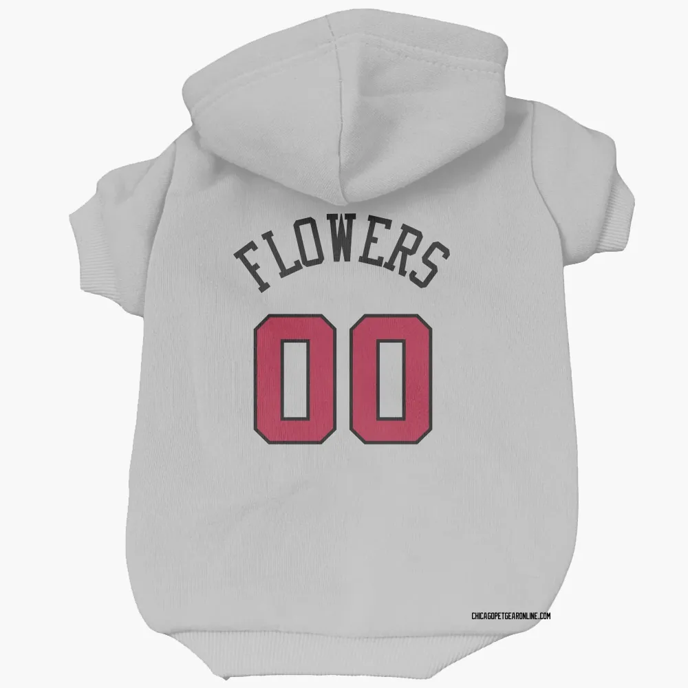 Chicago Bulls Trentyn Flowers White Pet Hoodie for Dog & Cat