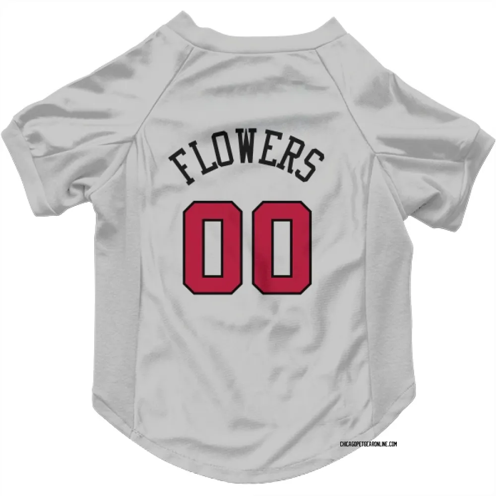 Chicago Bulls Trentyn Flowers White Pet Jersey for Dog & Cat
