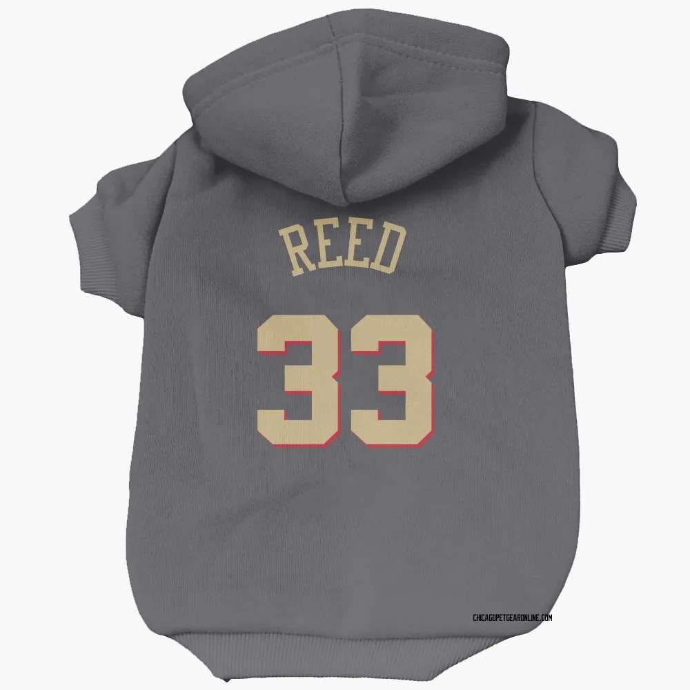 Chicago Bulls Willie Reed Gray Pet Hoodie for Dog & Cat