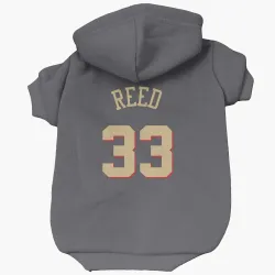 Chicago Bulls Willie Reed Gray Pet Hoodie for Dog & Cat