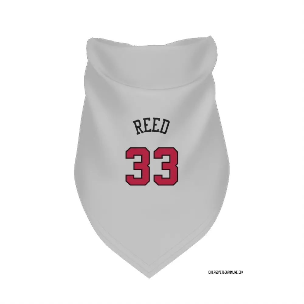 Chicago Bulls Willie Reed White Pet Bandana for Dog & Cat