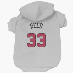 Chicago Bulls Willie Reed White Pet Hoodie for Dog & Cat