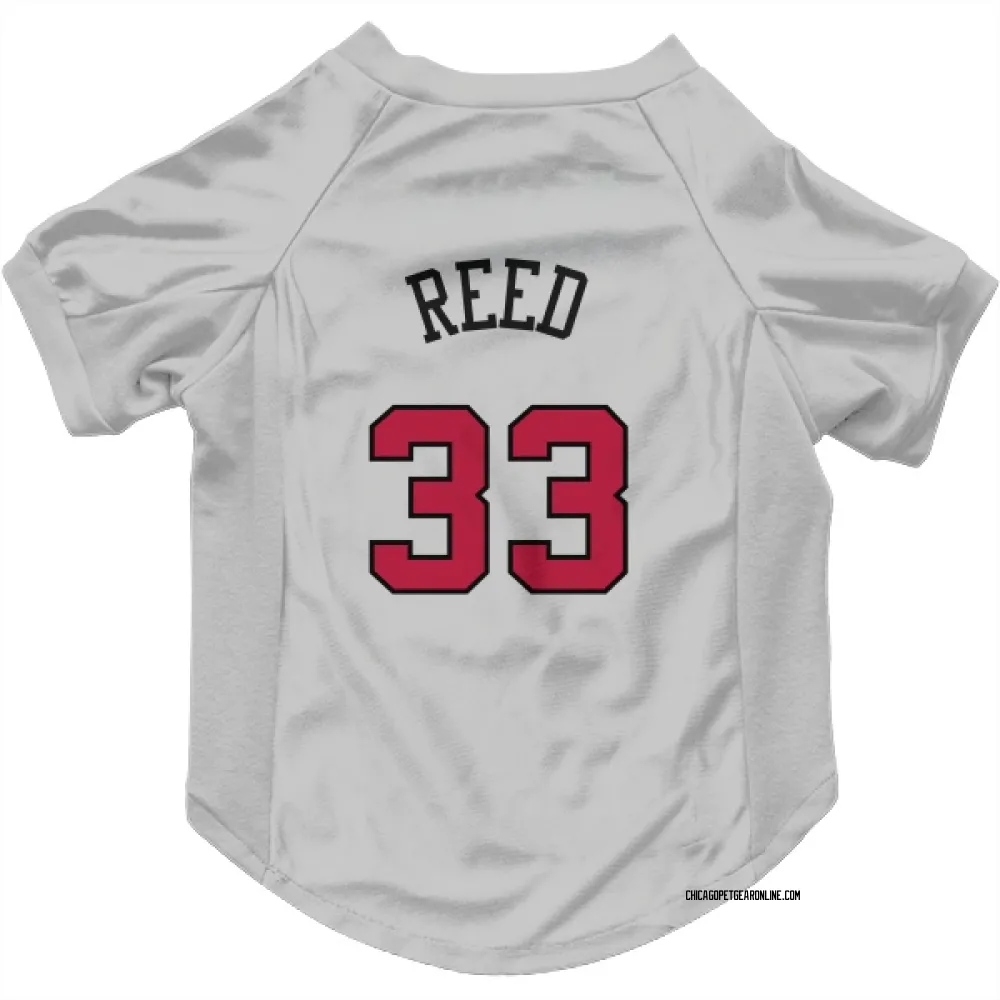 Chicago Bulls Willie Reed White Pet Jersey for Dog & Cat