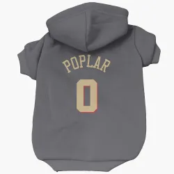 Chicago Bulls Wooga Poplar Gray Pet Hoodie for Dog & Cat