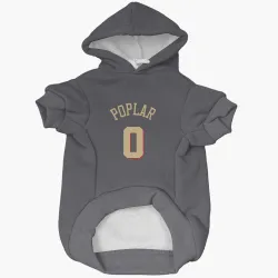 Chicago Bulls Wooga Poplar Gray Pet Hoodie for Dog & Cat