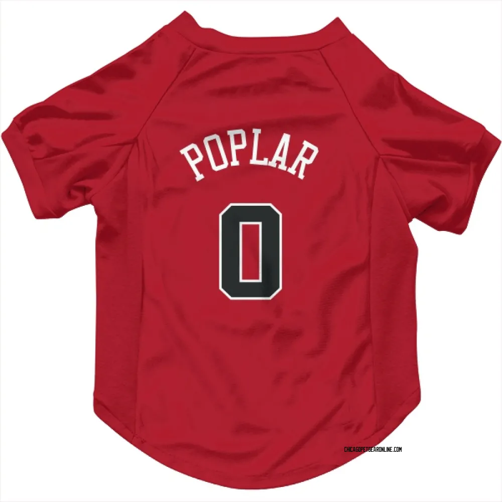 Chicago Bulls Wooga Poplar Red Pet Jersey for Dog & Cat