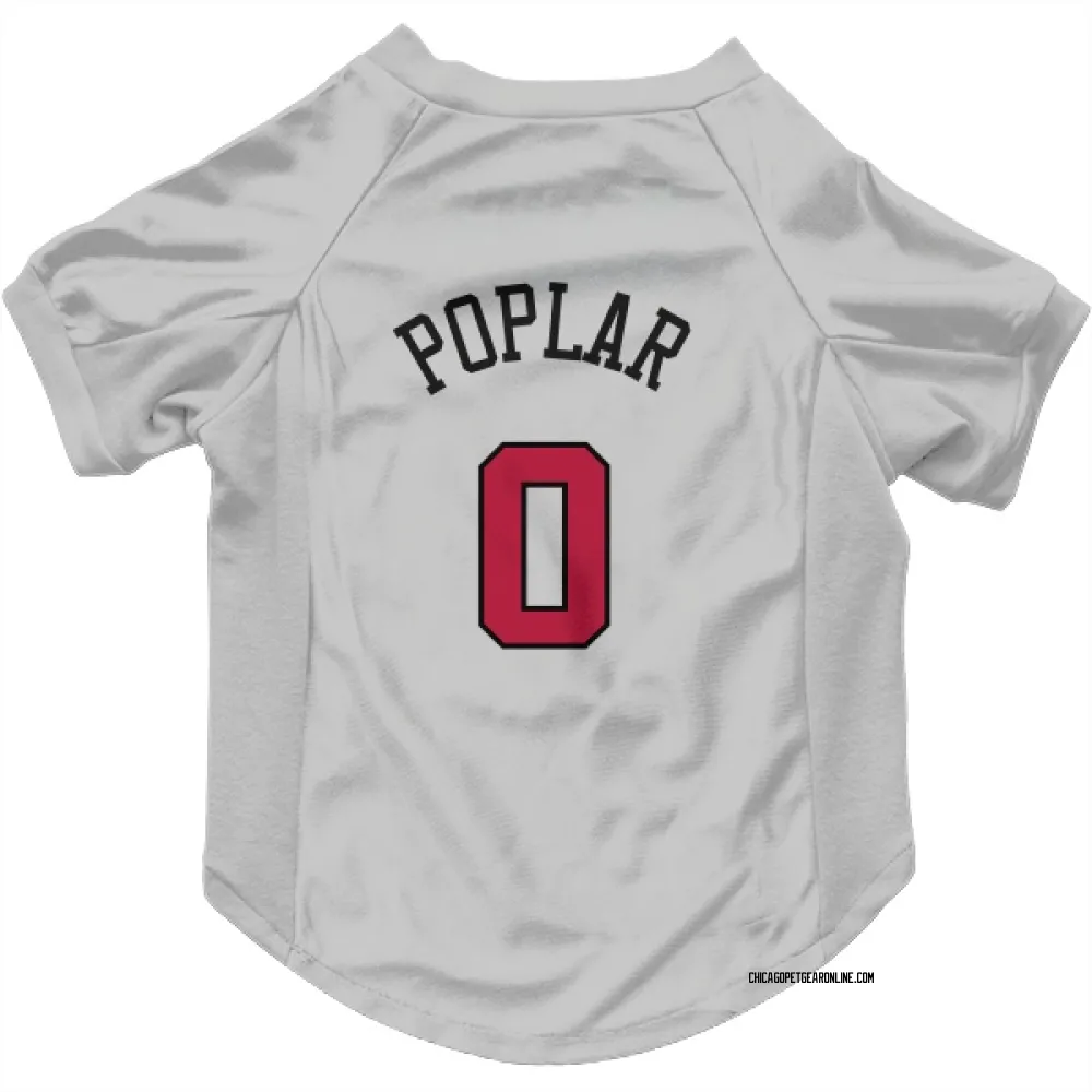 Chicago Bulls Wooga Poplar White Pet Jersey for Dog & Cat
