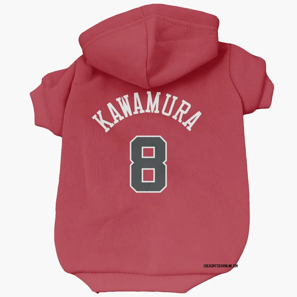 Chicago Bulls Yuki Kawamura Red Pet Hoodie for Dog & Cat