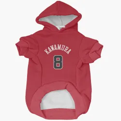 Chicago Bulls Yuki Kawamura Red Pet Hoodie for Dog & Cat