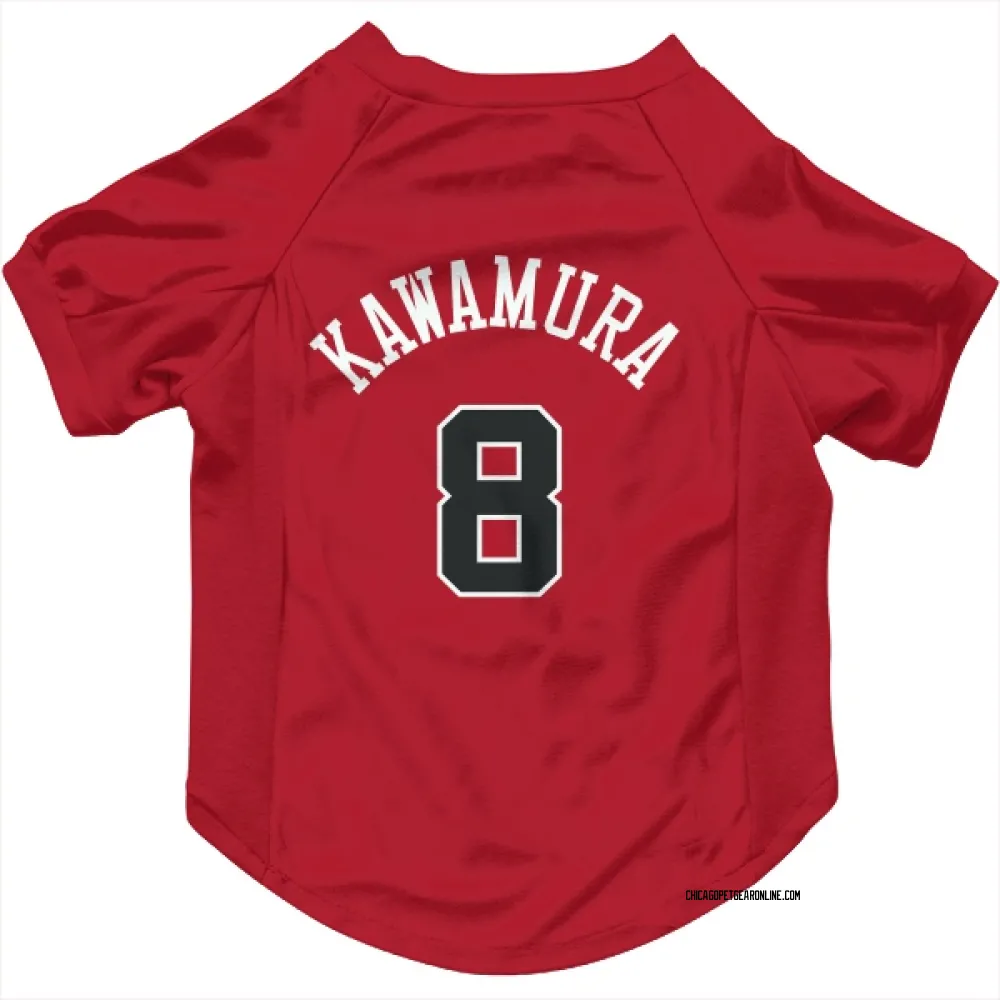 Chicago Bulls Yuki Kawamura Red Pet Jersey for Dog & Cat
